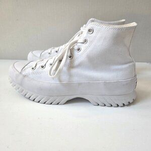 Converse Chuck Taylor All Star High White Mens 9 Womens 11 Lugged 2.0 Platform